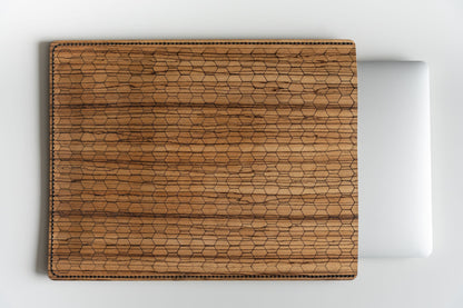 Laptoptasche aus Holz & Leder – MacBook Hülle