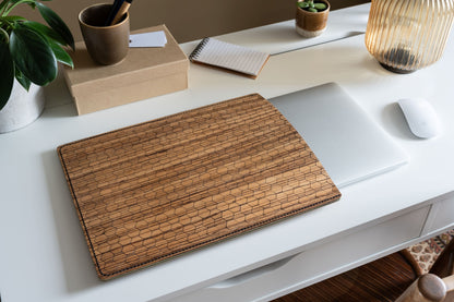 Laptoptasche aus Holz & Leder – MacBook Hülle