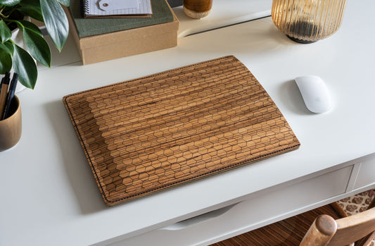 Laptoptasche aus Holz & Leder – MacBook Hülle