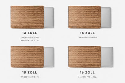 Laptoptasche aus Holz & Leder – MacBook Hülle